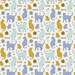Little Cat Sketches in Sky