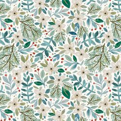 Alpine Floral in Snowdrop