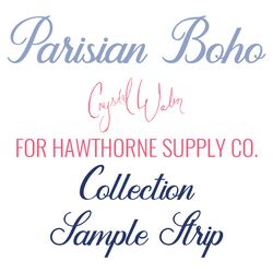 Parisian Boho Sample Strip