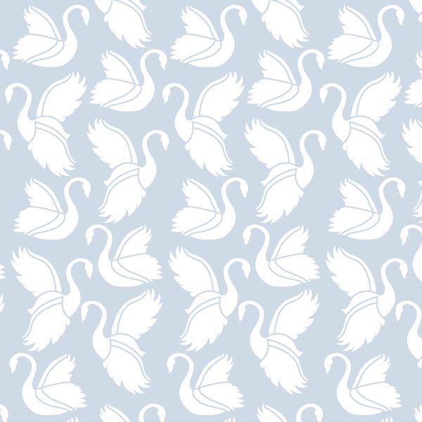 Swan Silhouette in Cirrus