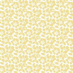 Roundabout Floral in Yellow Hay