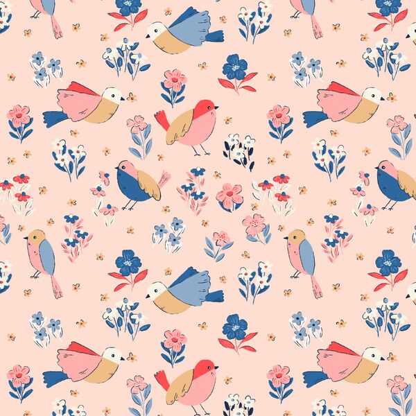 Lovely Flock in Soft Pink