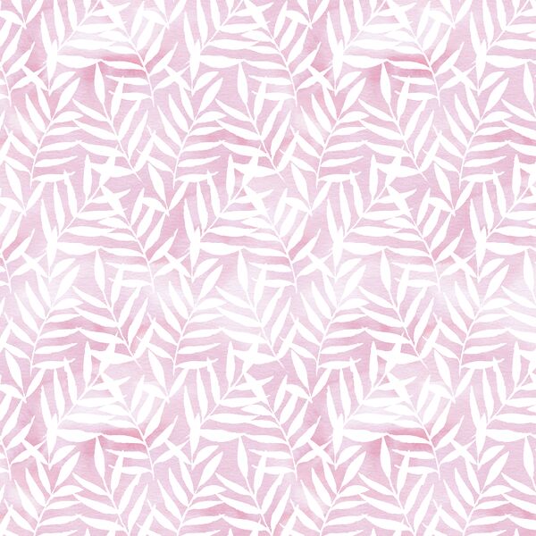 Watercolor Palm Leaves in Painted Mulberry