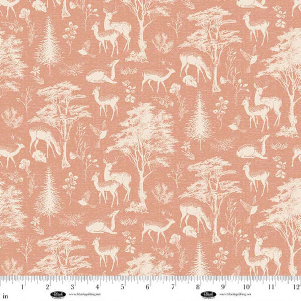 Deer with Trees in Peachy