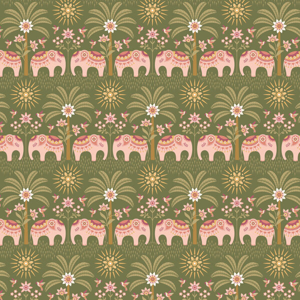 Elephant Parade in Sage