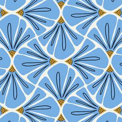 Lillian in Light Blue on Cream