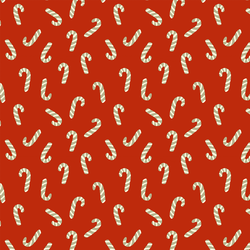 Candy Canes in Ornament Red