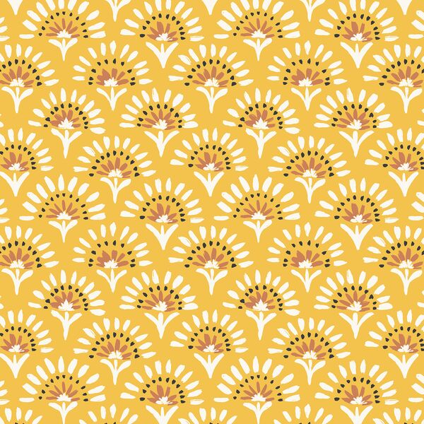 Flower Fan in Lemon
