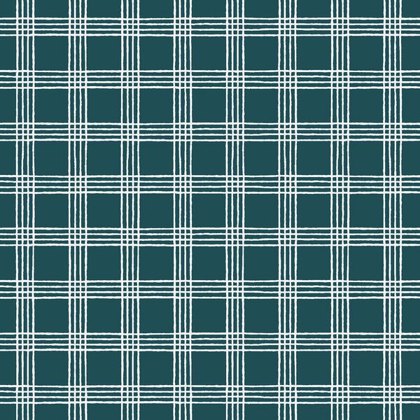 Plaid in Teal