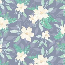 Frosty Floral in Twilight Blue