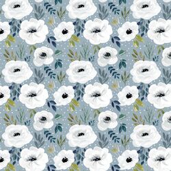 Little Avaleigh Floral in Slate Blue