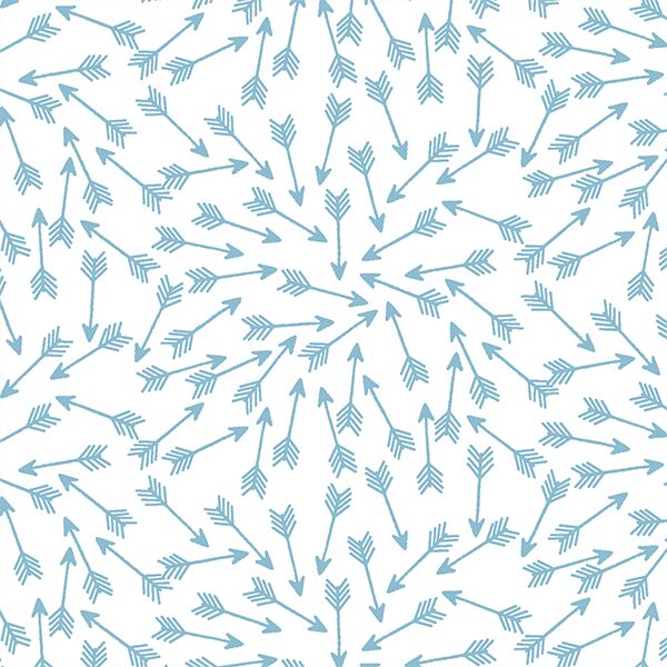 Arrows in Breeze on White