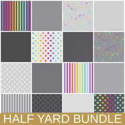 Graywork Half Yard Bundle in True Colors