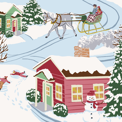 Big Dashing Through the Snow in Merry
