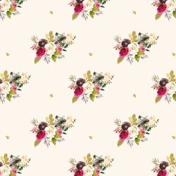 Large Woodland Bouquet in Soft Ivory