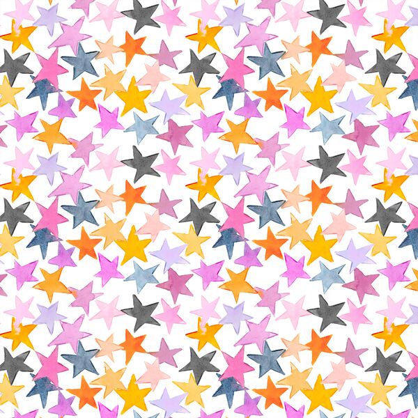 Star Confetti in White