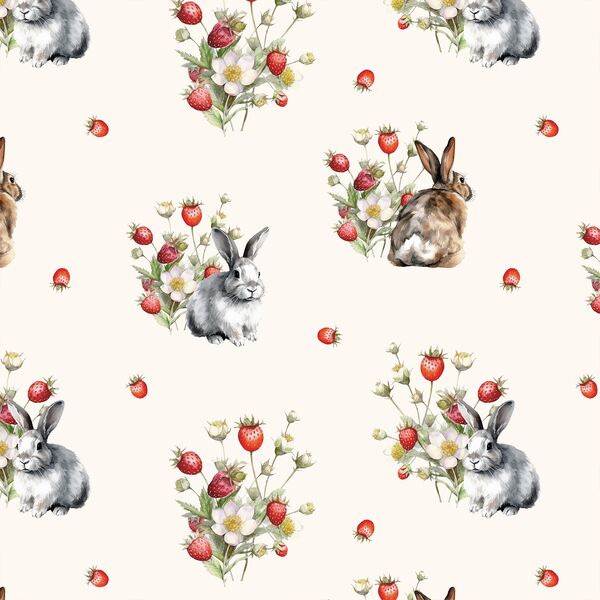 Strawberry Bunnies in Cream