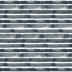 Watercolor Stripe in Navy