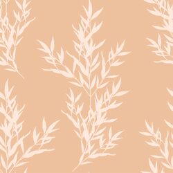 Branches in Pink Glow on Peach