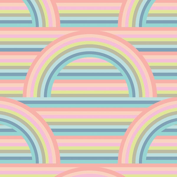 Mod Rainbow in Pastel