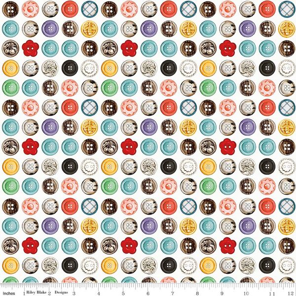 Button Box in White