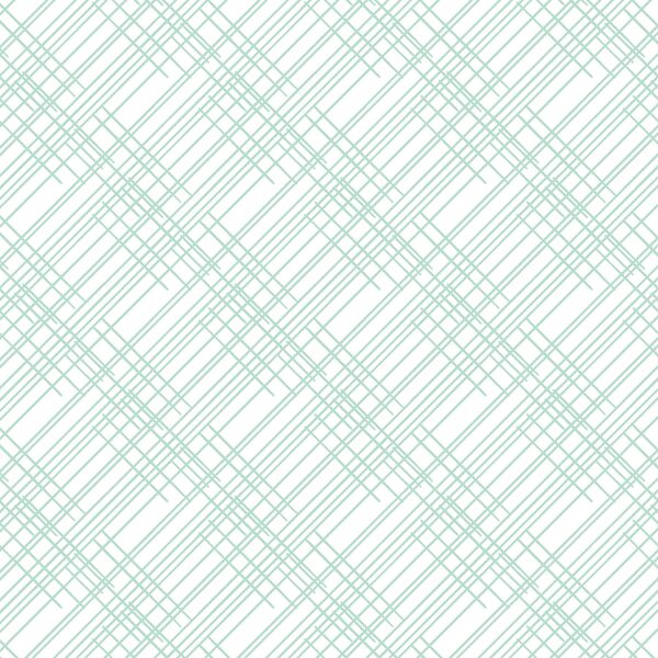 Thatched in Mint on White