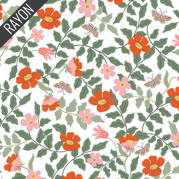 Primrose Rayon in Ivory