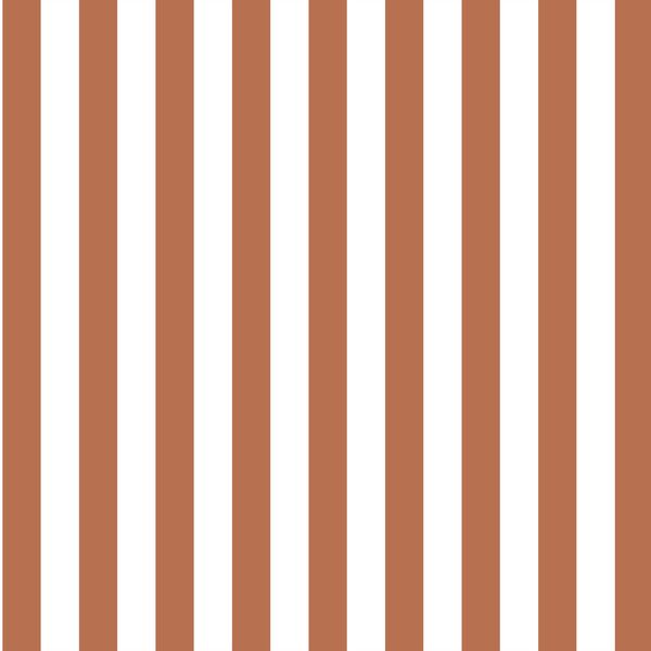 Candy Stripe in Terracotta
