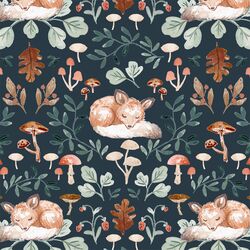 Hibernating Fox in Twilight Blue