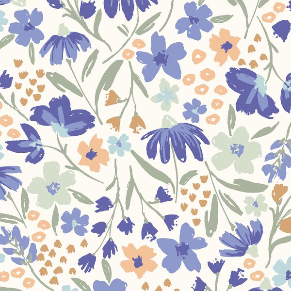 Large Blooms in Periwinkle