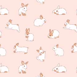 Cottontail in Blossom
