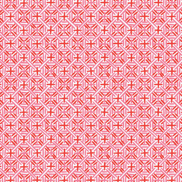 Cafe Weave in Red Pink