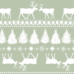 Fairisle Reindeer in Sage