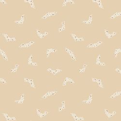 Halloween Bats in Light Beige