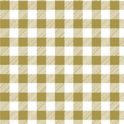 Medium Buffalo Plaid in Gold
