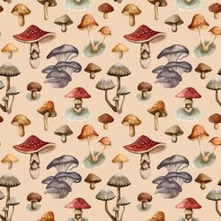 Fungi Fantasy in Warm Oak