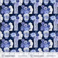 Porcelain Bouquets in Delft Blue
