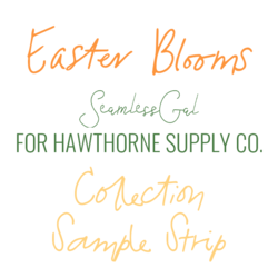 Easter Blooms Sample Strip