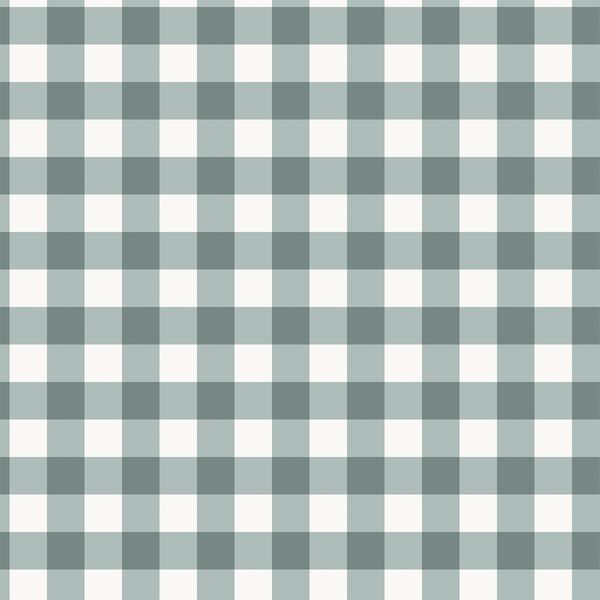 Gingham in Slate Blue