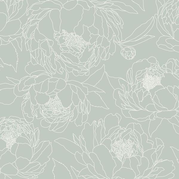 Large Sketched Garden in Moss