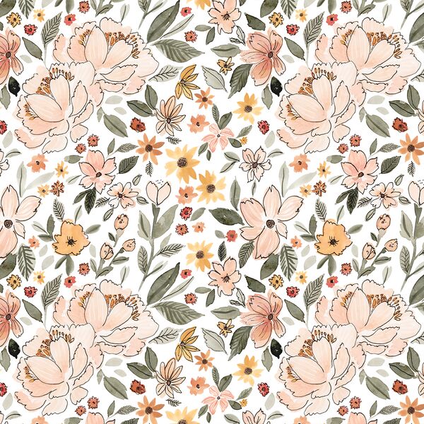 Amelia Floral in White