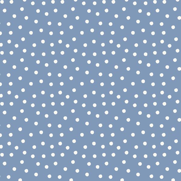 Tossed Polka Dot in Bluebell