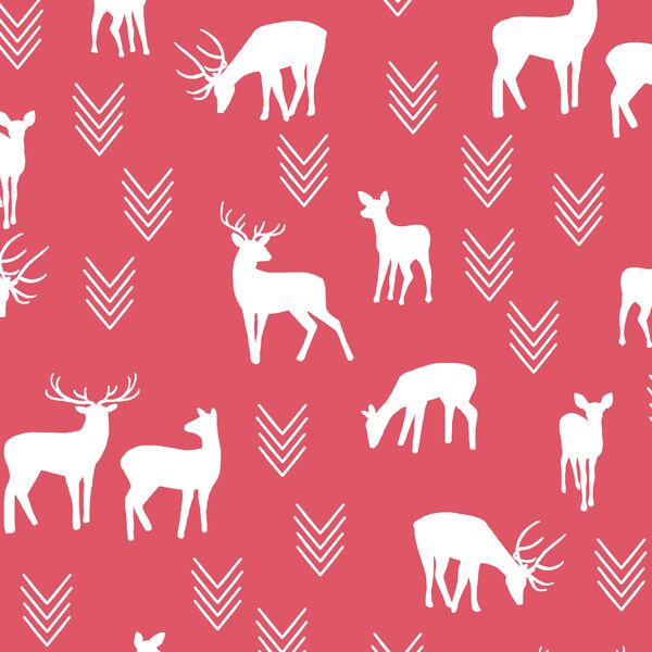Deer Silhouette in Passion