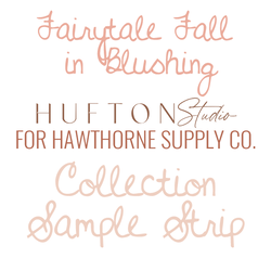 Fairytale Fall Sample Strip in Blushing