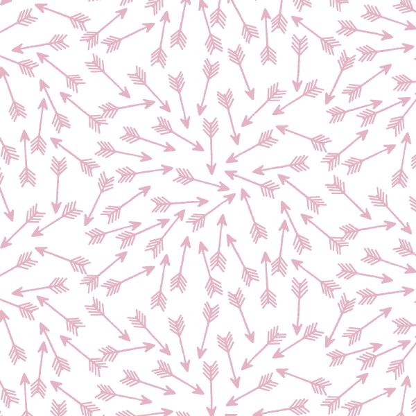 Arrows in Carnation on White