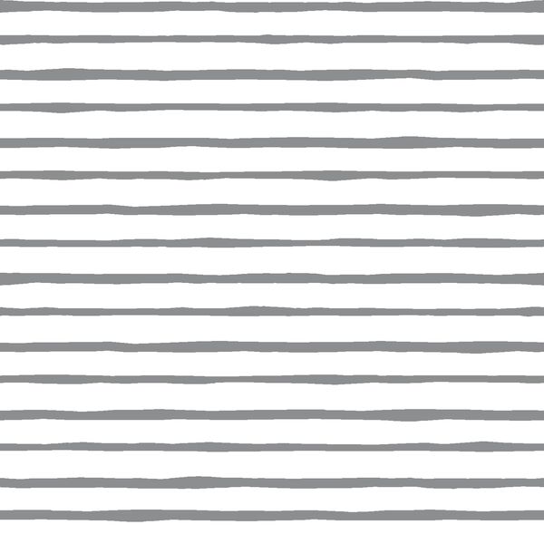 Artisan Stripe in Smoke on White