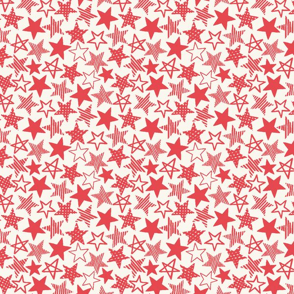 Stars in Your Eyes in Cayenne Red on Ivory
