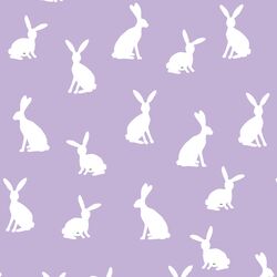 Cottontail Silhouette in Lilac