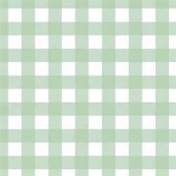 Pastel Gingham in Dark Spring Green