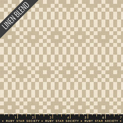 Bitmapped Linen in Khaki
